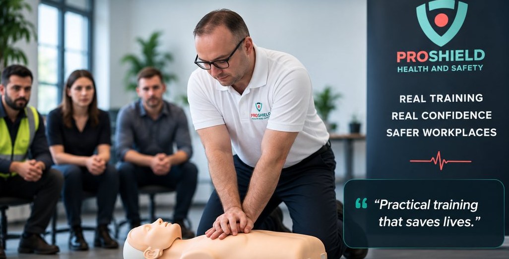 Proshield first aid training delivered in the workplace